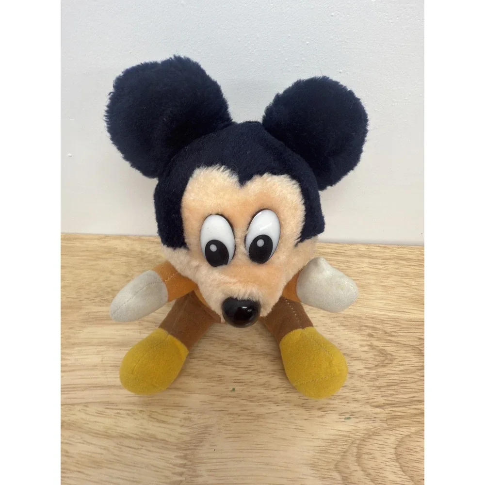 Mickey Mouse Christmas Carol Tiny Tim Walt Disney Plush 8